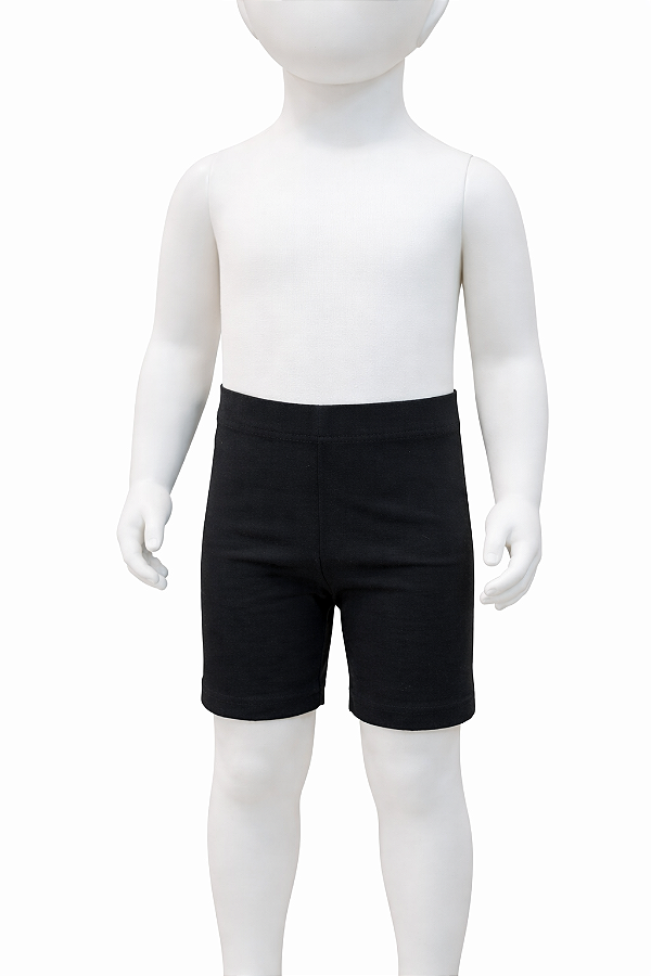 Bermuda Ciclista Infantil Preta