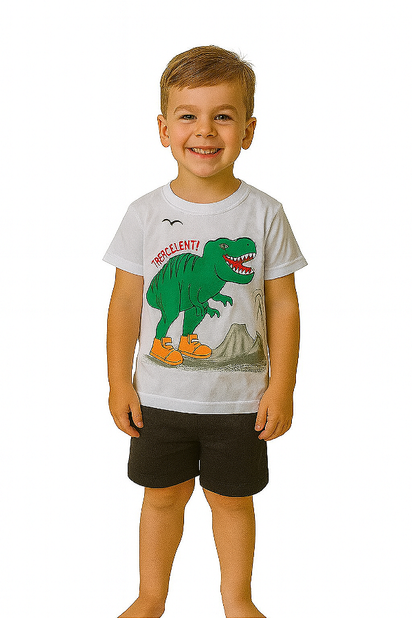 Pijama Infantil Dino Aventura Extinta