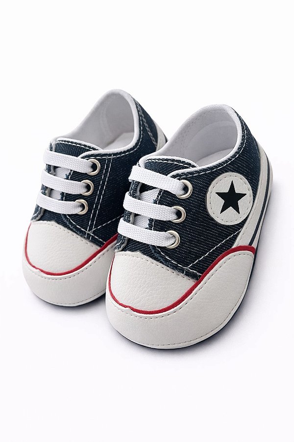 Tênis Bebê Estilo Casual Jeans