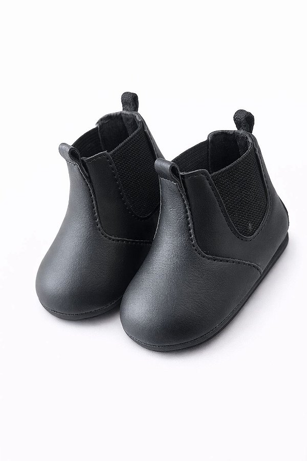 Botinha Infantil Estilo Chelsea Preta