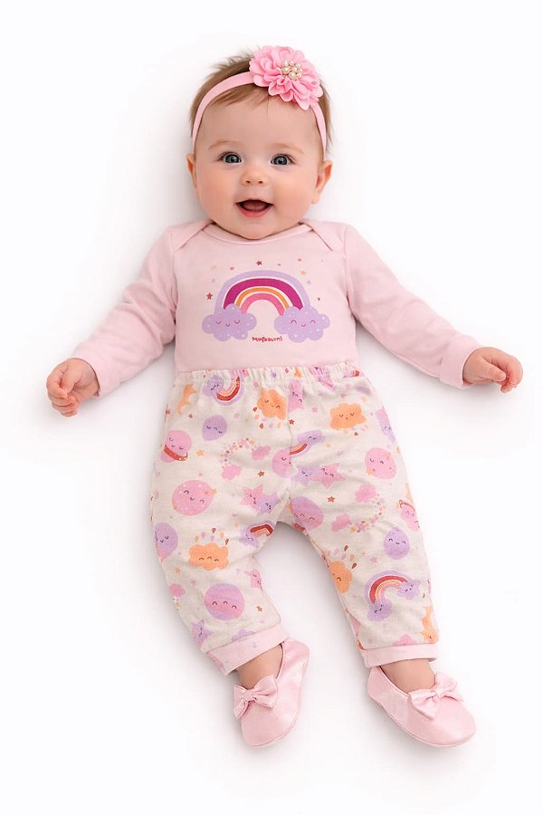 Conjunto Mafessoni Body e Mijão Arco-Íris dos Sonhos