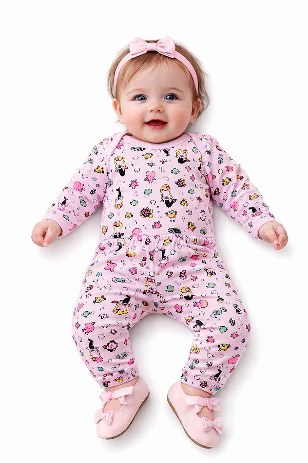 Conjunto Body e Calça Mafessoni Estampinha Delicada