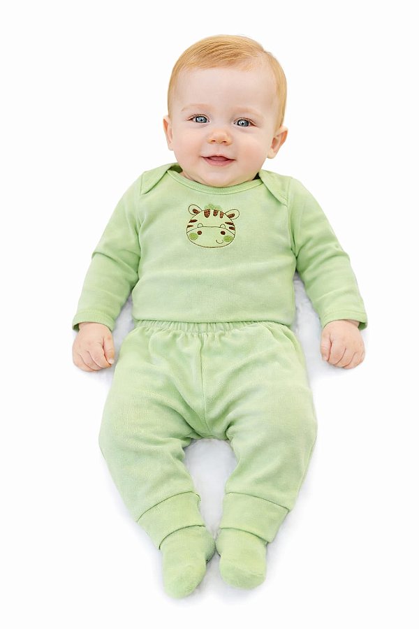 Conjunto Mafessoni Body e Mijão Tigrezinho Verde