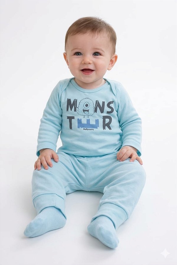 Conjunto Mafessoni Body e Mijão Monster Azul