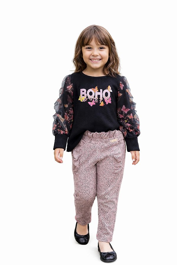 Conjunto Meia Estação Kiki Xodó Boho Butterfly