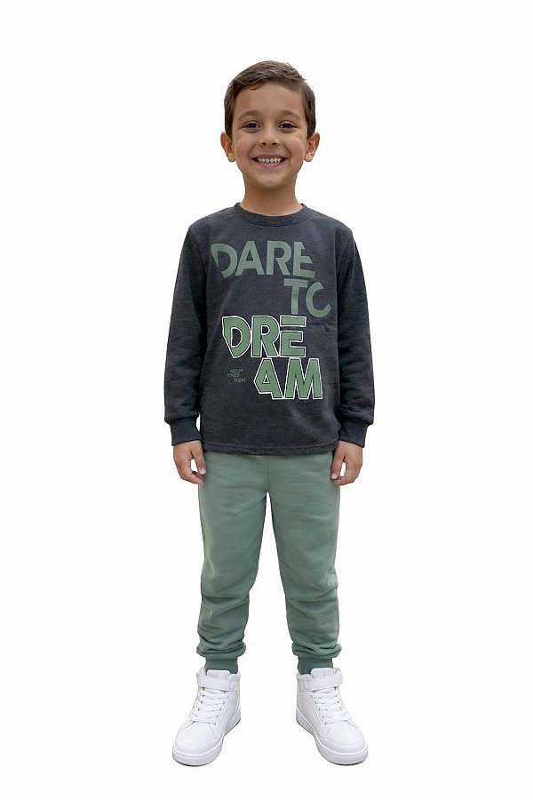 Conjunto Moletom Kyly “Dare to Dream”