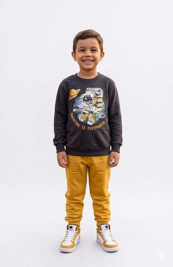 Conjunto Moletom Kyly Space Adventure