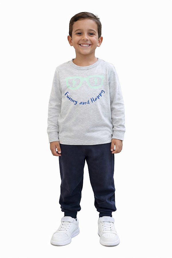 Conjunto Meia Estação Malwee Funny and Happy