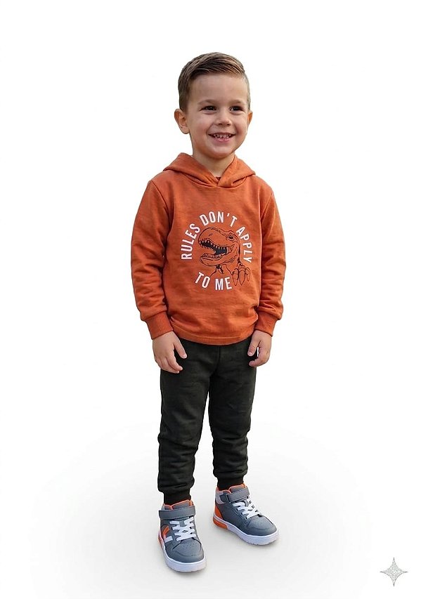 Conjunto Moletom Infantil Cato Lelê Dino