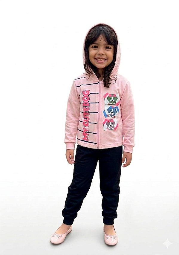 Conjunto Moletom Infantil Cato Lelê My Cute Dog