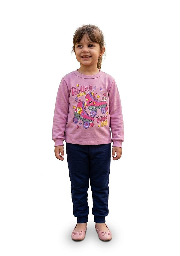Conjunto Moletom Infantil Cato Lelê Roller Fun