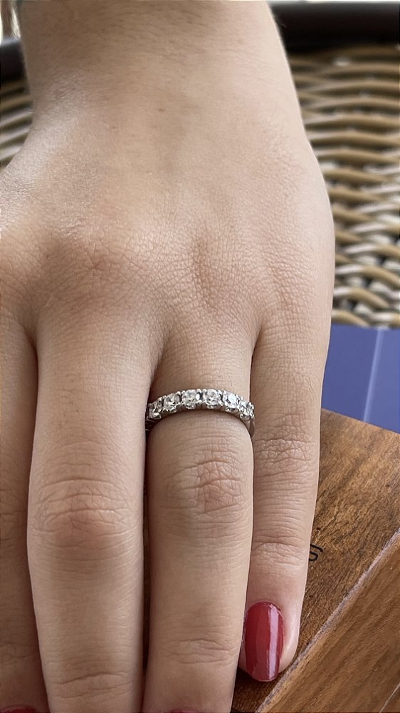 Meia Aliança (1 Unidade) Ouro 18k Maciço