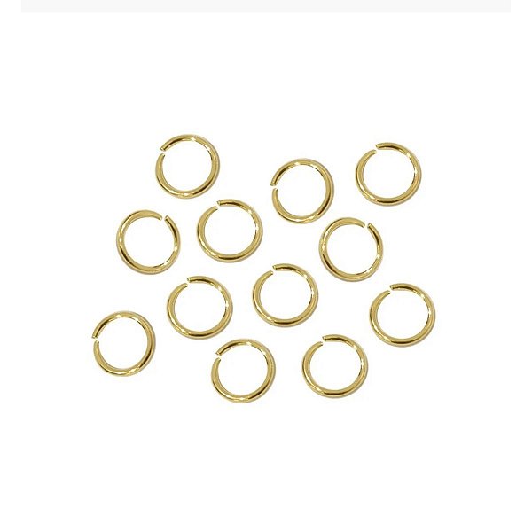 10 Argolas montagem bijuterias semijoias banhada a ouro - Peças para  montagem de semijoias e bijuterias finas