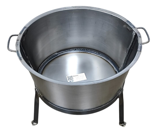 Tacho Redondo Para Banha N°2 Com Tripé - 44 Litros - Konzen