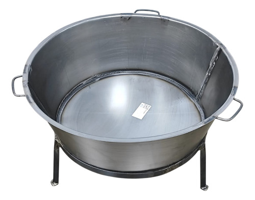 Tacho Redondo Para Banha N°6 Com Tripé - 108 Litros - Konzen