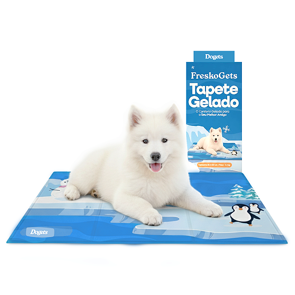 Tapete Gelado Pet Refrescante 65x50cm Gato Cachorro FreskoGets