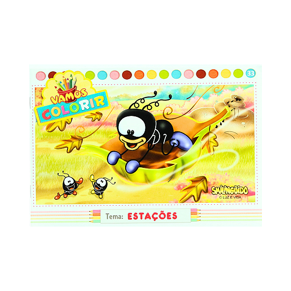 Livro Vamos Colorir - Estações - Smilinguido