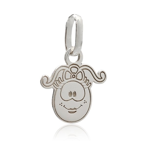 Pingente de Prata Faniquita Sorrindo - Noble