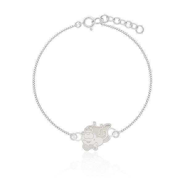 Pulseira de prata Faniquita Deitadinha - Noble