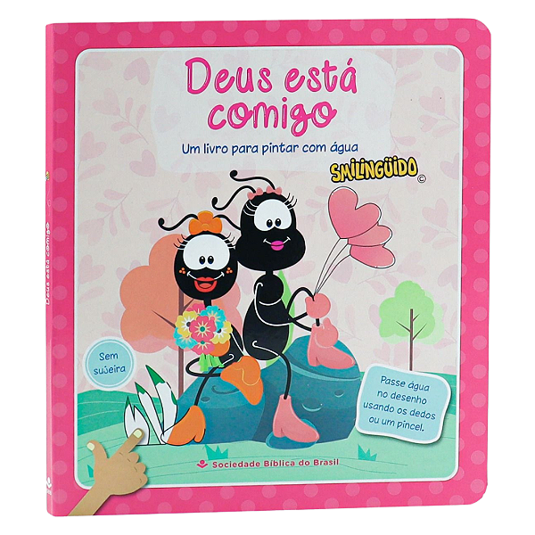 Livro para Pintar com água - Deus está comigo -  Faniquita
