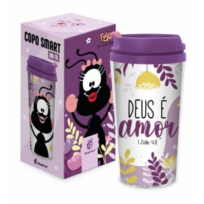 Copo Smart Smilingüido - Deus é amor - Brasfoot