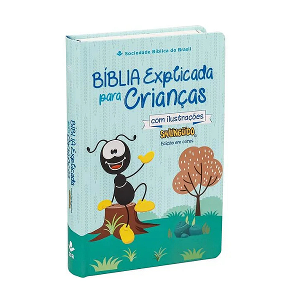 Bíblia Explicada para Crianças Smilingüido NTLH - Capa Dura Ilustrada - Menino