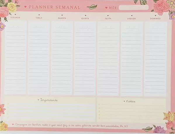 Planner Semanal Smilinguido