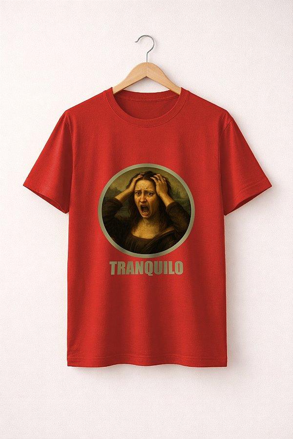 T-shirt Tranquilo- Vermelha