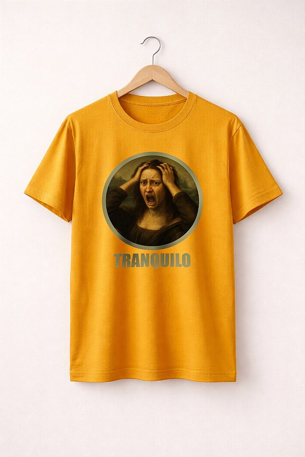 T-shirt Tranquilo- Mostarda