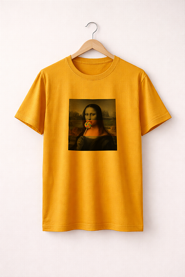 T-Shirt Monalisa- Mostarda