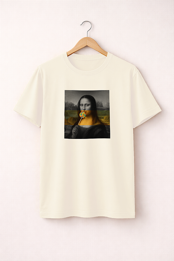 T-Shirt Monalisa- Off-white