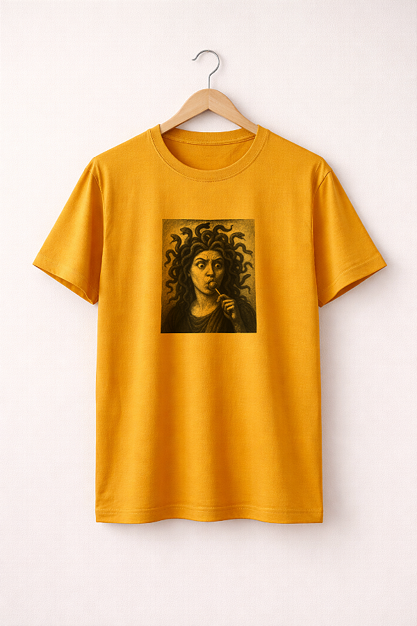 T-shirt Medusa- Mostarda