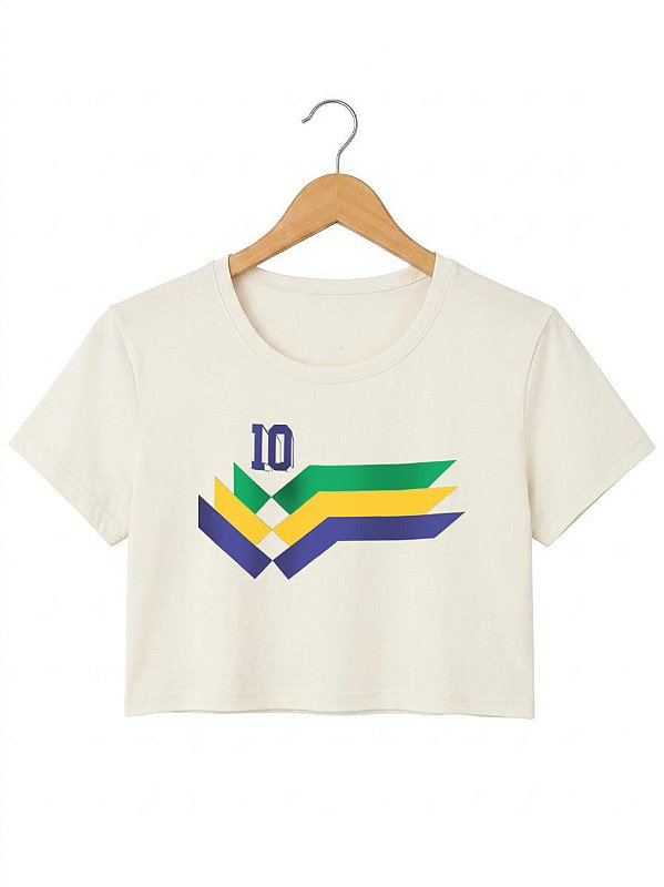 Cropped Camisa 10 - Off-white