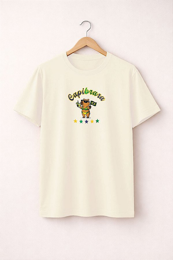 T-shirt CapiBRAra- Off-White
