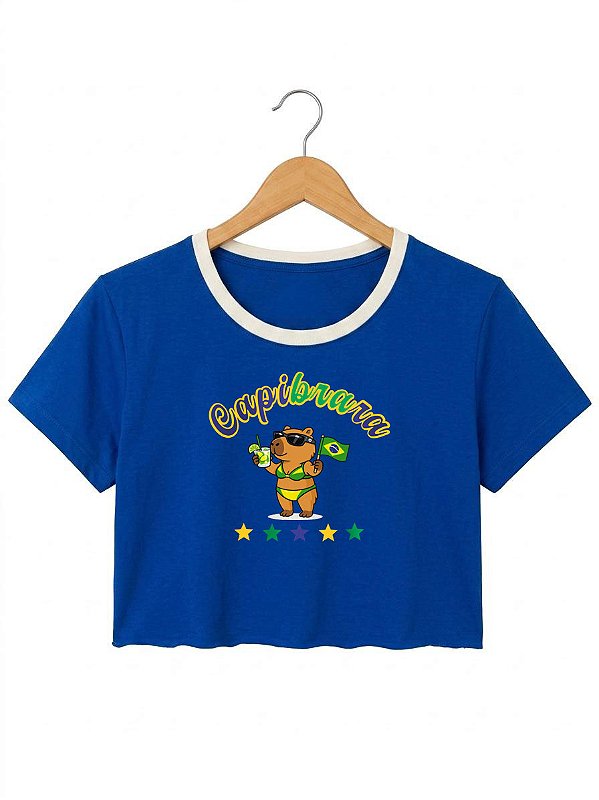 Cropped CapiBRAra- Azul