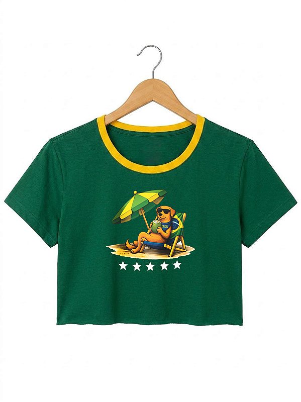 Cropped Caramelo- Verde