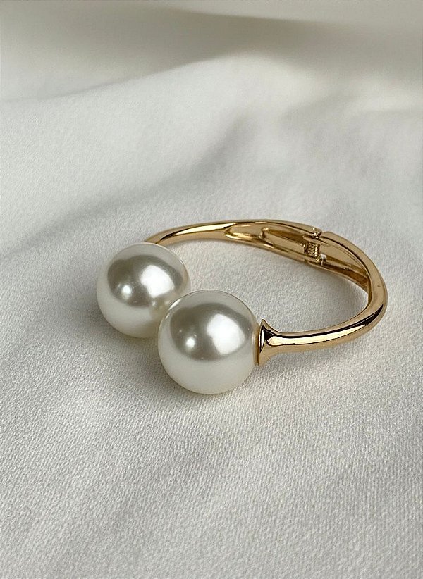 Bracelete Duas Perolas