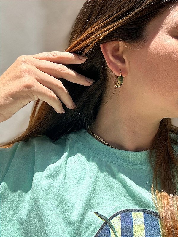 Brinco Pingente Medalhas