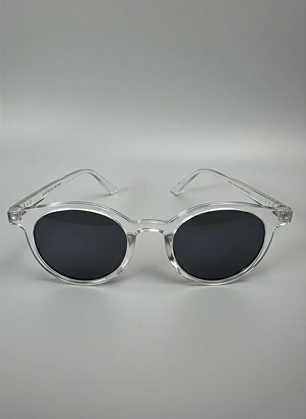 Oculos de Sol Redondo Transparente