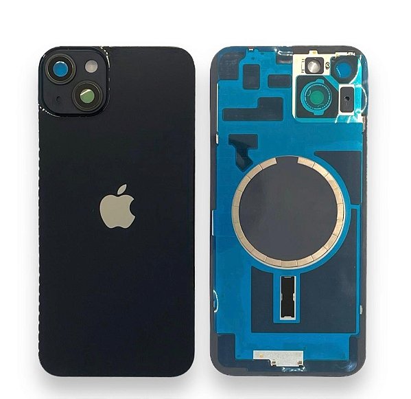 TAMPA TRASEIRA IPHONE 14 PLUS COMPLETA PRETO