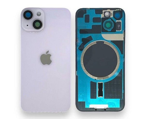TAMPA TRASEIRA IPHONE 14 COMPLETA LILAS