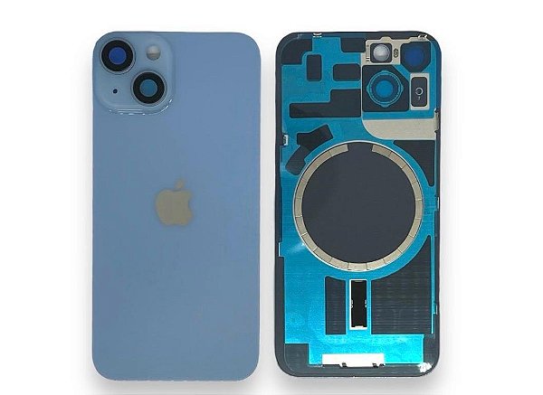 TAMPA TRASEIRA IPHONE 14 COMPLETA AZUL