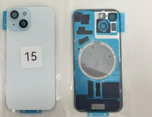 TAMPA TRASEIRA IPHONE 15 COMPLETA AZUL