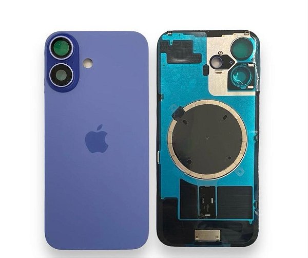 TAMPA TRASEIRA IPHONE 16 COMPLETA AZUL