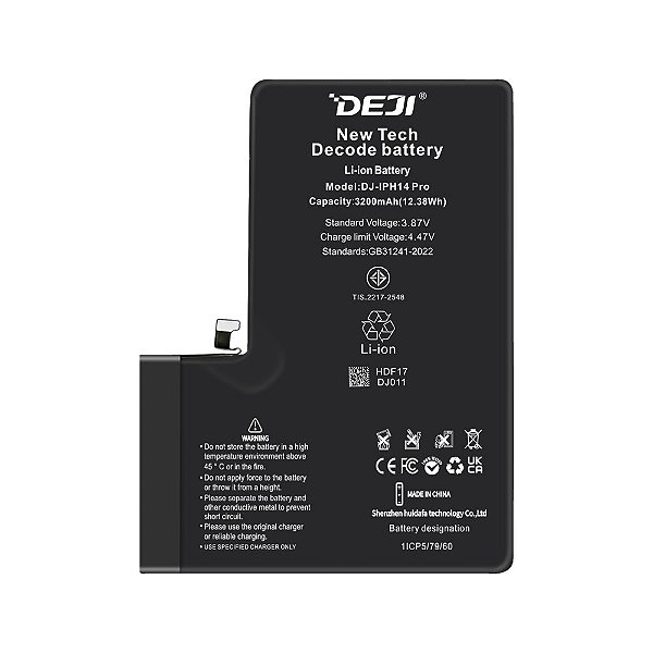 Bateria DEJI iPhone 14 Pro 3200 mAh DECODE