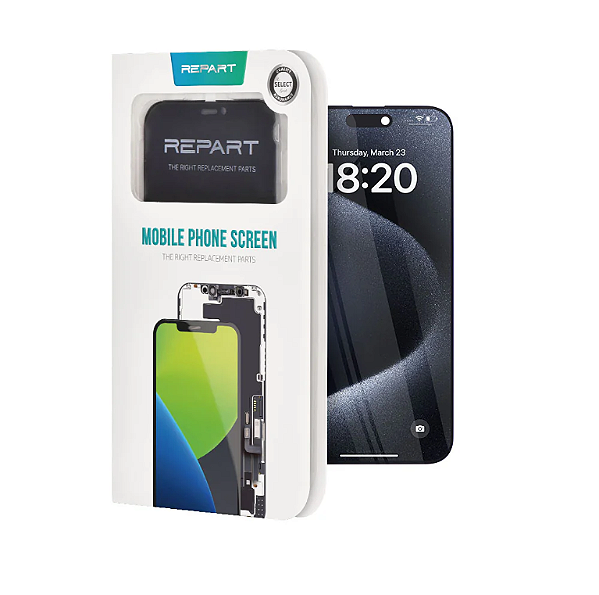 Display REPART LCD FHD 80Hz iPhone 15 Pro Max Troca CI