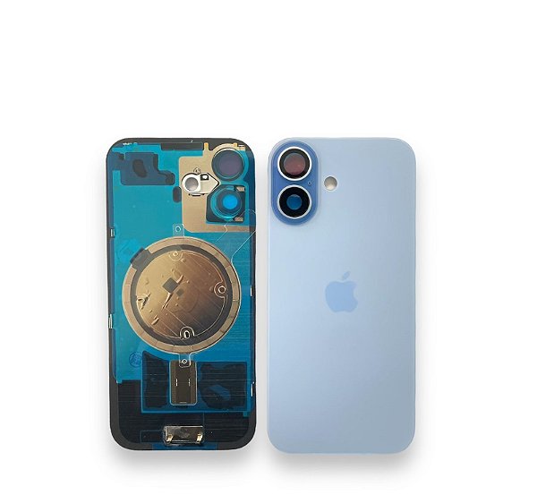 TAMPA TRASEIRA IPHONE 17 COMPLETA AZUL