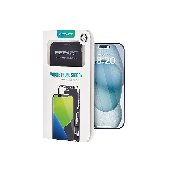 Display REPART LCD FHD iPhone 15 Plus Troca CI