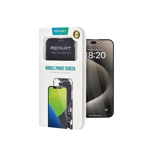 Display REPART iPhone 15 Pro Max Soft Oled 120HZ Troca CI