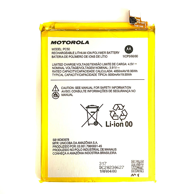 Bateria Motorola Moto G14 XT2341 / Moto G54 PC50